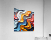 Bold Abstract Composition Acrylic Print