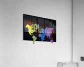 MULTICOLOR WORLD MAP Acrylic Print