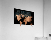 CHERRY WORLD MAP Acrylic Print