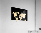 ASH WORLD MAP Acrylic Print