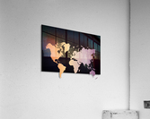 MULTICOLOR SHADE WORLD MAP Acrylic Print
