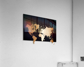 COPPER WORLD MAP Acrylic Print