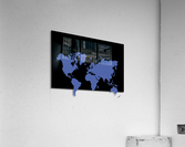 LIGHT PURPLE WORLD MAP Acrylic Print