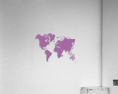 PLUM WORLD MAP Acrylic Print