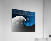 Blue Spiral Wings Acrylic Print