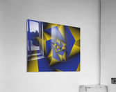 Blue Tech Spiral Acrylic Print