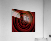Abstract Concentric Spiral Circles Acrylic Print
