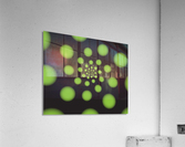 Green Spiral Dots Acrylic Print