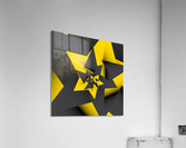 Yellow Abstract Acrylic Print
