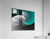Turquoise Spiral Wings Acrylic Print