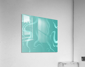 Turquoise Liquid Marble  Acrylic Print
