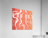 Peach Liquid Marble  Acrylic Print