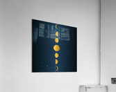 Golden Moon Phase  Acrylic Print
