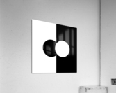 Plain Monochrome Dots Acrylic Print