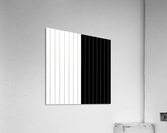 Plain Black and White Lines Acrylic Print