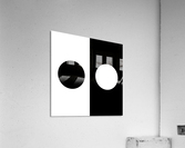 Black and White Dots Acrylic Print
