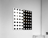 Monochrome Circle Dots Acrylic Print