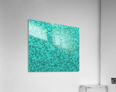 Turquoise Glitter Pattern Acrylic Print