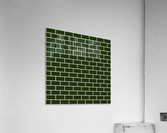 Military Green Brick Pattern Acrylic Print