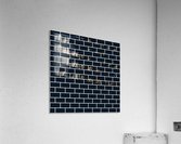 Grey Brick Pattern Acrylic Print
