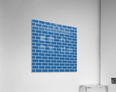 Blue Bricks Pattern Acrylic Print