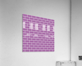 Baby Pink Brick Pattern Acrylic Print