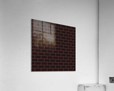 Brown Pink Brick Pattern Acrylic Print