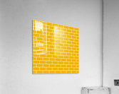 Yellow Brick Pattern Acrylic Print