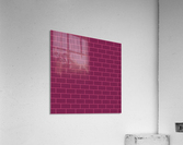 Magenta Pink Brick Pattern Acrylic Print