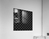 Black Brick Pattern Acrylic Print