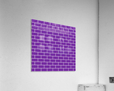 Dark Purple Brick Pattern Acrylic Print