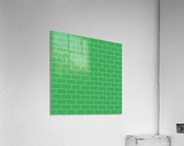Green Bricks Pattern Acrylic Print