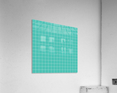 Turquoise Brick Pattern Acrylic Print