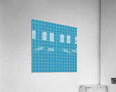 Blue Checker Pattern Acrylic Print