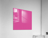 Pink Check Line Pattern Acrylic Print