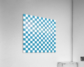 Blue Checker Pattern Acrylic Print