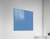 Blue Check Line Pattern Acrylic Print