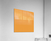 Orange Check Pattern Acrylic Print