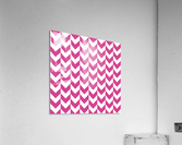 Pink Chevron Pattern Acrylic Print