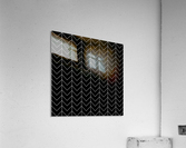 Black Chevron Pattern Acrylic Print