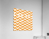 Orange Chevron Pattern Acrylic Print