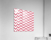 Pink Chevron Pattern Impression acrylique