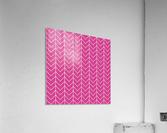 Pink Chevron Pattern Acrylic Print