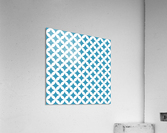 Blue Retro Circle Pattern Acrylic Print