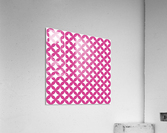 Pink Retro Circle Pattern Acrylic Print