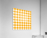 Yellow Plaid Pattern Acrylic Print