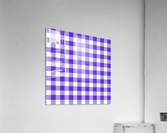Purple Plaid Pattern Acrylic Print