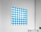 Light Blue Plaid Pattern Acrylic Print