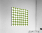 Light Green Plaid Pattern Acrylic Print