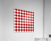 Red Plaid Pattern Acrylic Print